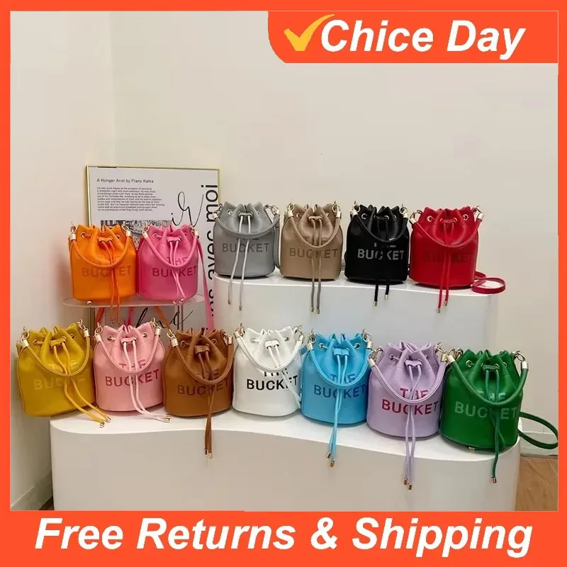 Women Bags Popular Brands - Bolsa Bucket Feminina da Moda, Tendência