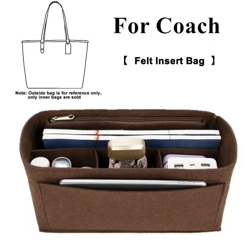 Women Bags Coach - Organizador de Bolsa em Feltro: Forro
