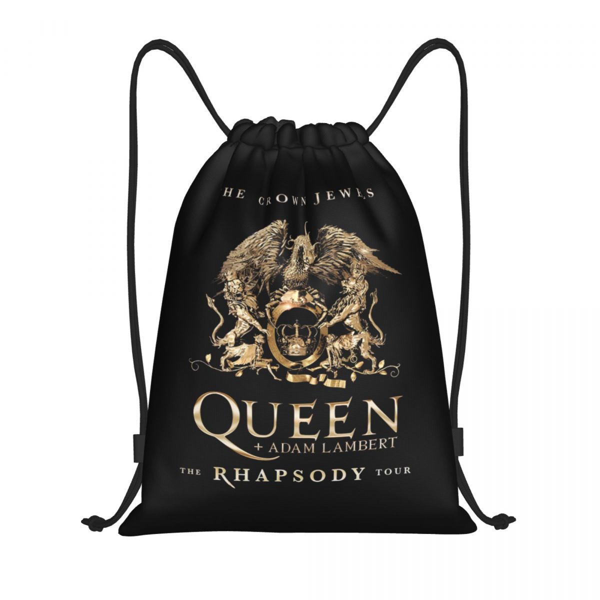 Women'S Yoga Bags - Custom Freddie Mercury Crown Drawstring Bags