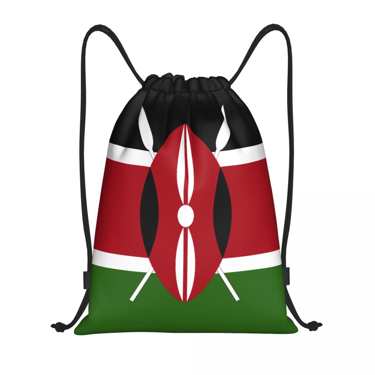 Women Bags Kenya - Bolsa com cordão personalizada com bandeira