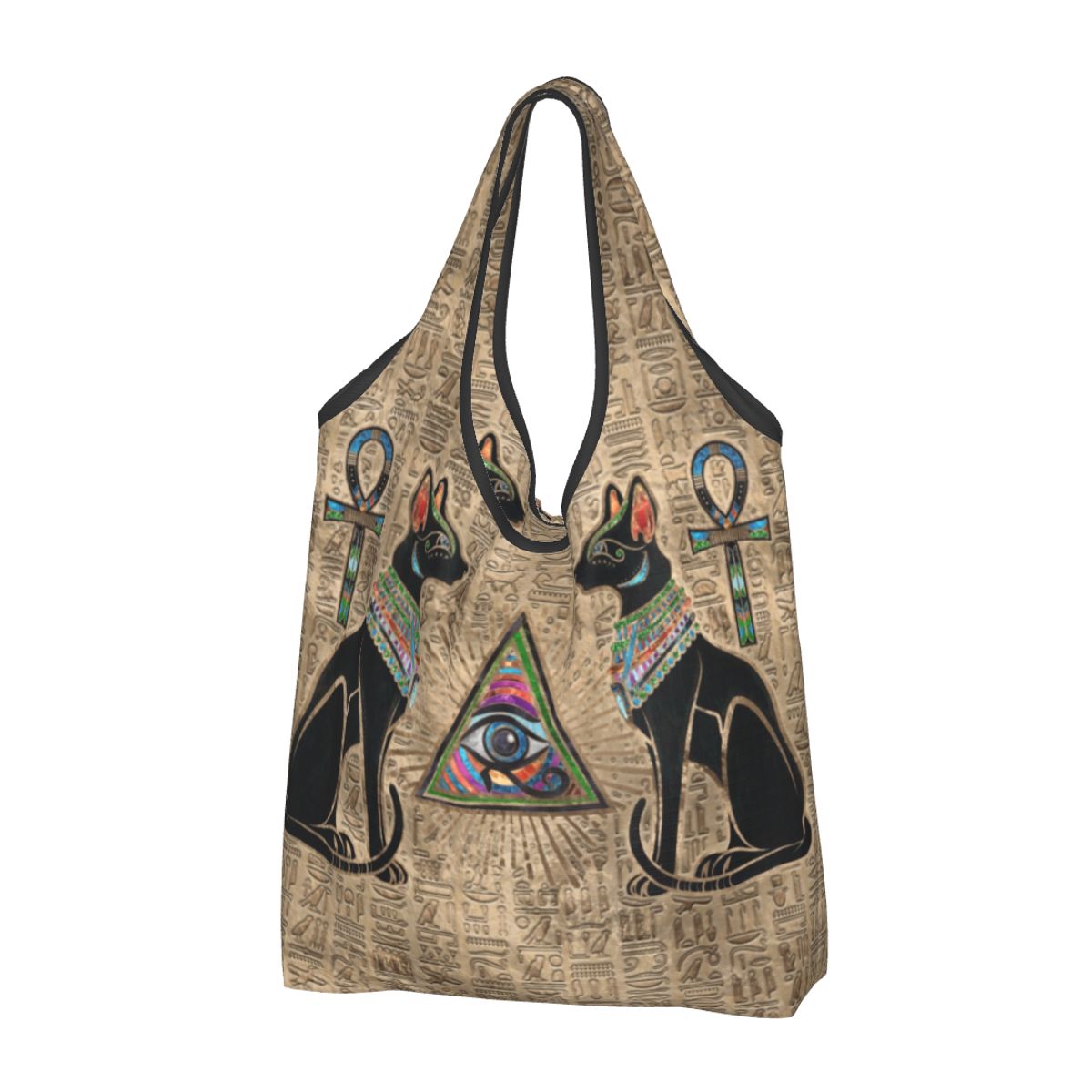 Women Bags Egypt - Personalizado reutilizável gatos egípcios e olho