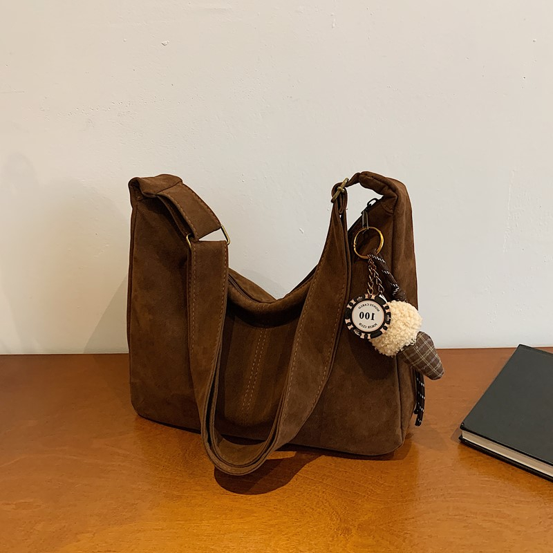 Women Bags Branded Sale - Bolsa de ombro de camurça falsa,