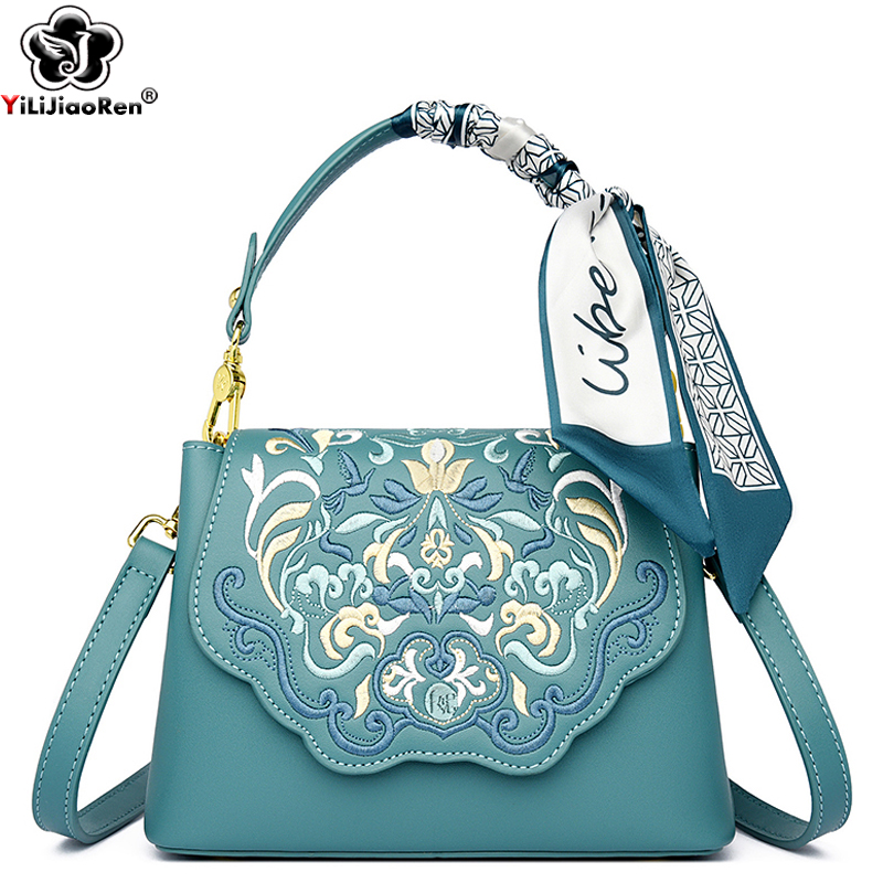Women Bags Collection - Bolsa de ombro bordada para mulheres,