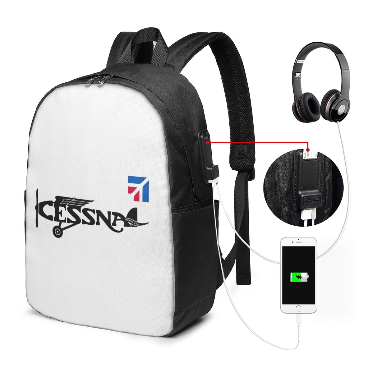 Mochila com logotipo Cessna, b - Women Bags Laptop avaliação e preço
