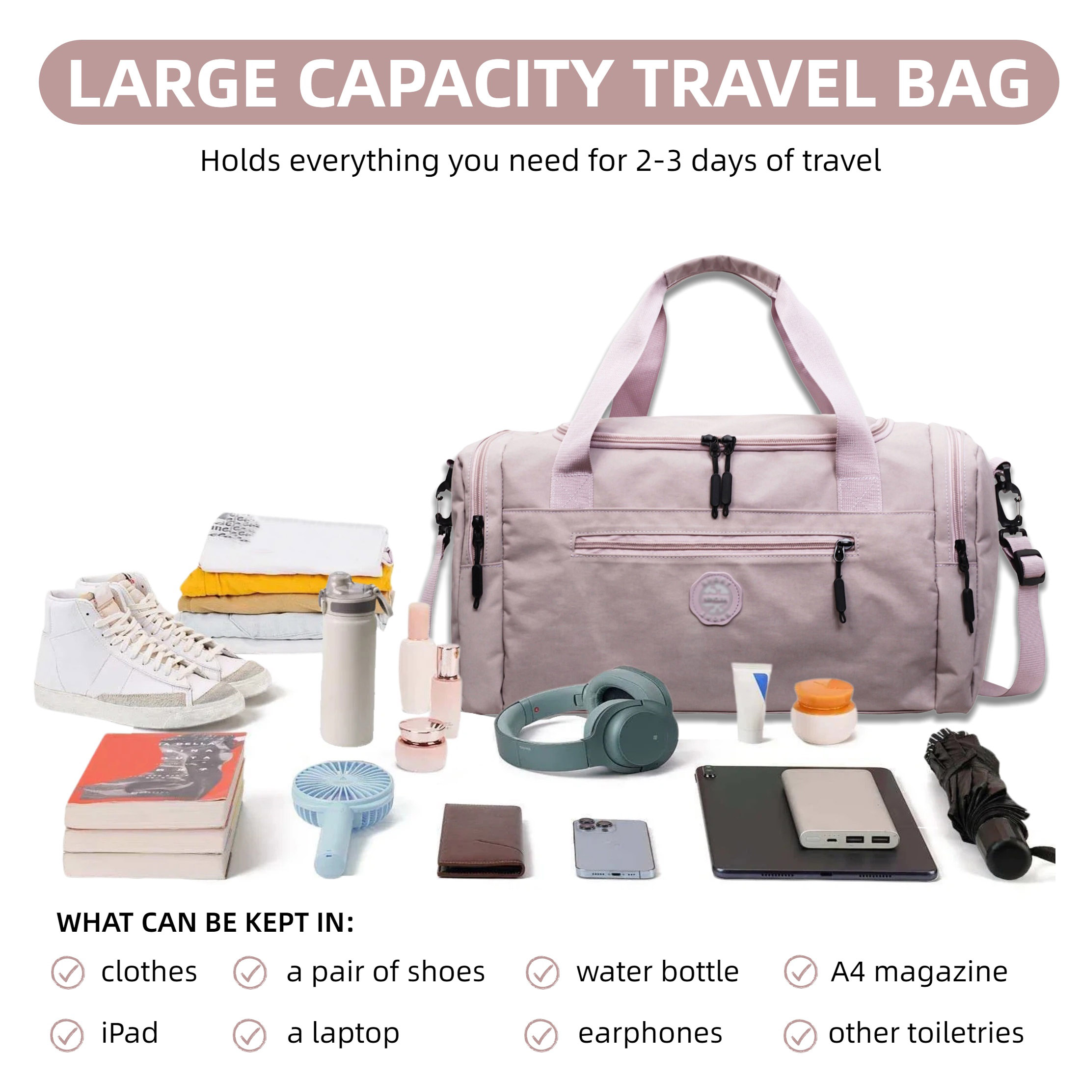 Bolsa de Viagem Grande Capacid - Women'S Yoga Bags avaliação e preço