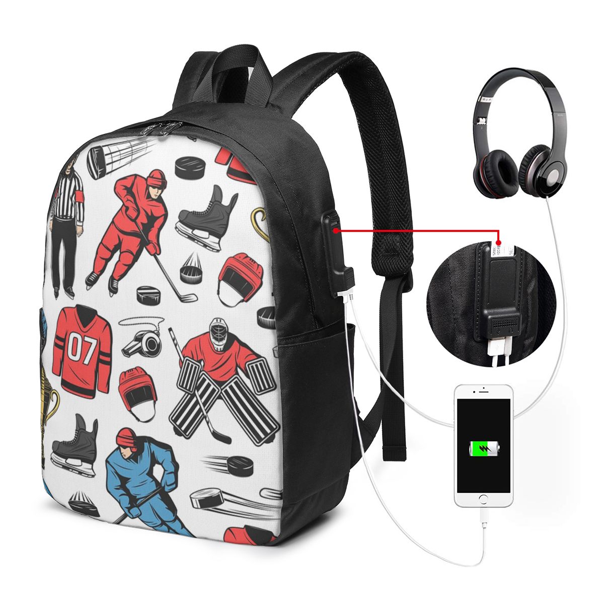 Mochila para jogadores de hóqu - Women Bags Laptop avaliação e preço