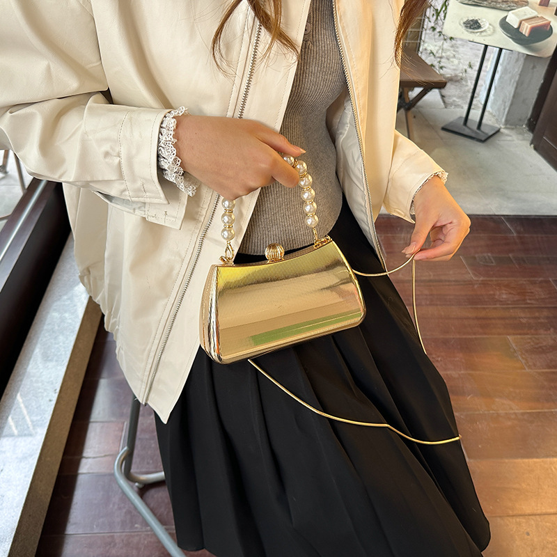 Mulheres ouro metálico crossbo - Women Bags Popular Brands avaliação e preço