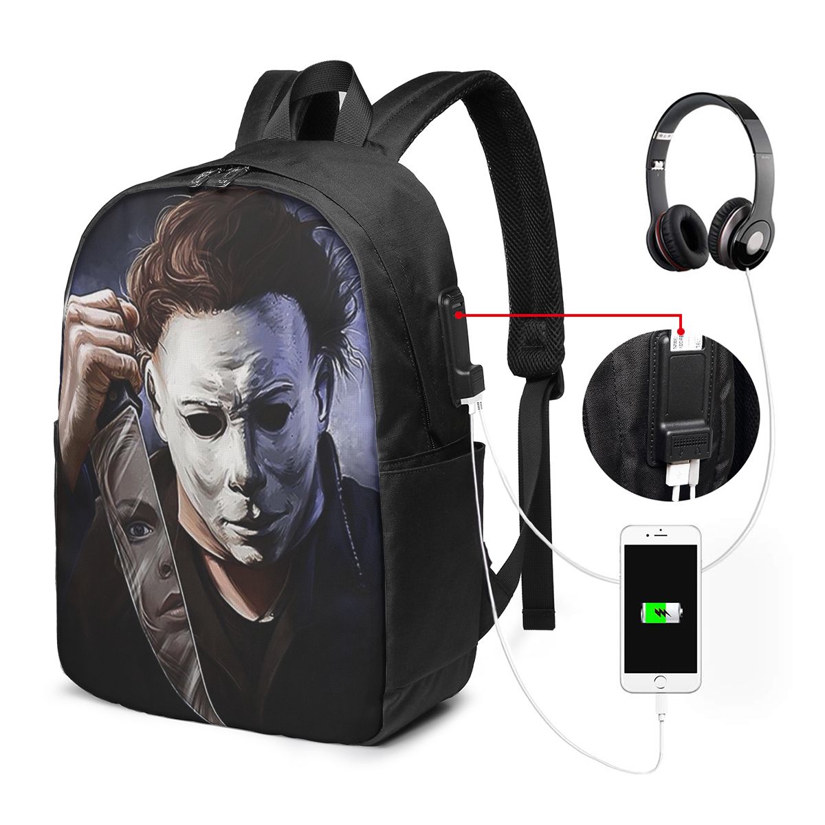 Mochila Michael Myers para via - Women Bags Laptop avaliação e preço