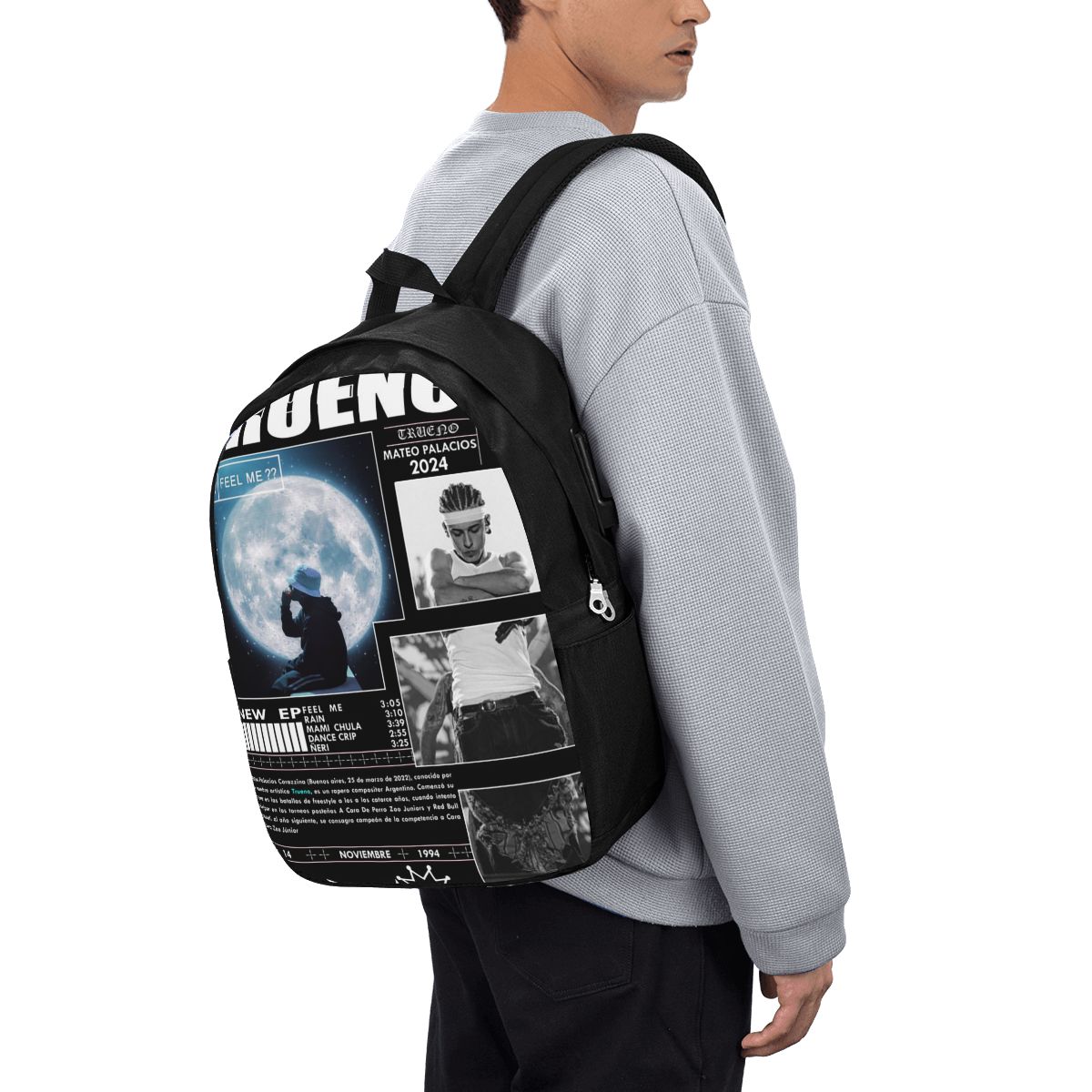 Mochila Engraçada Trueno Hip H - Women Bags Laptop avaliação e preço