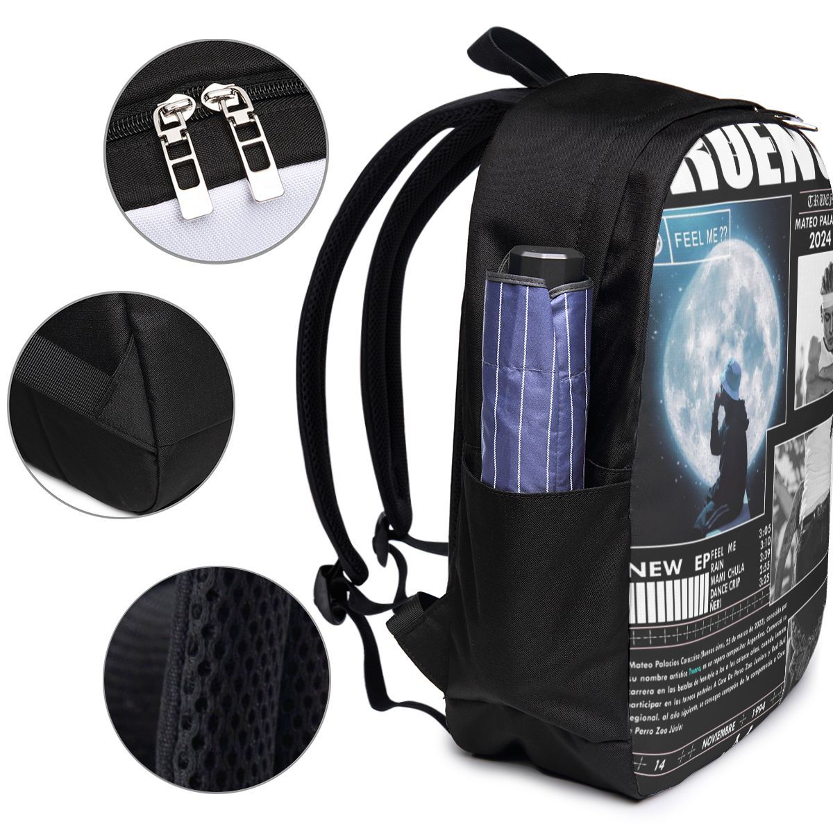 Mochila Engraçada Trueno Hip H - Women Bags Laptop avaliação e preço