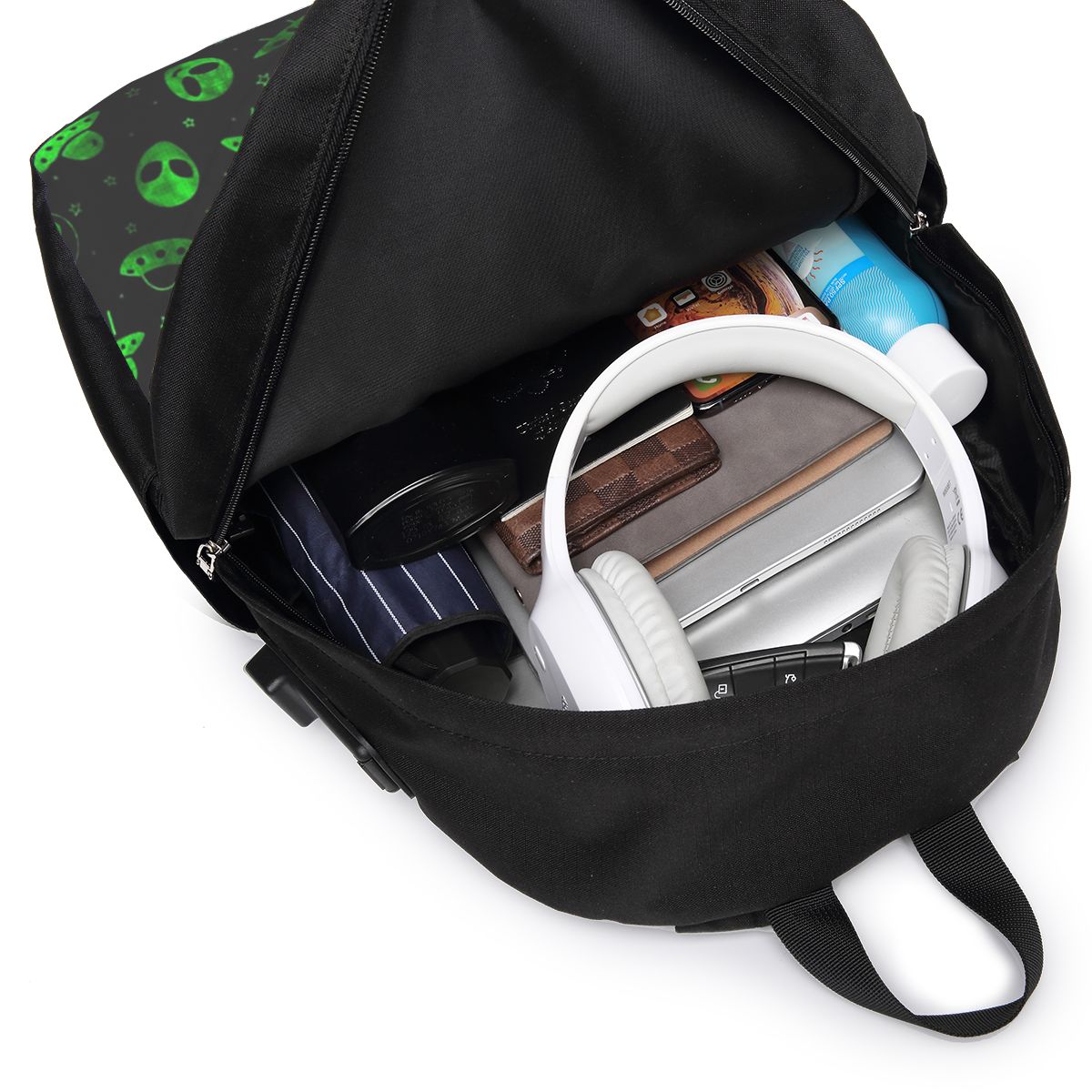 Mochila com estampa de alieníg - Women Bags Laptop avaliação e preço