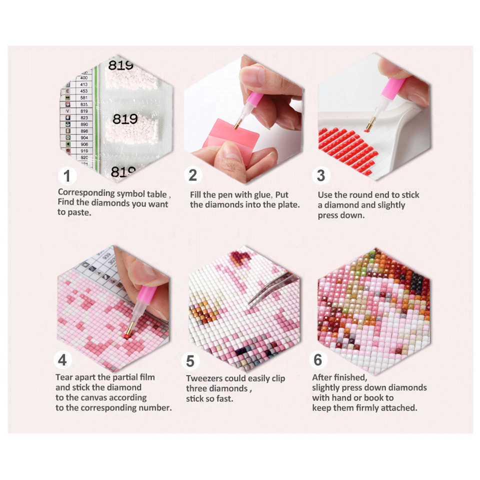 Diy kits de pintura diamante n - Women Bags Egypt avaliação e preço